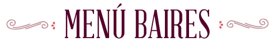 Menú Baires